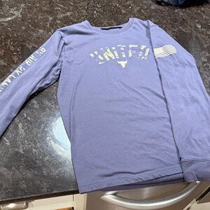Under Armour Kids  Long Sleeve Tee. Bluish plum color